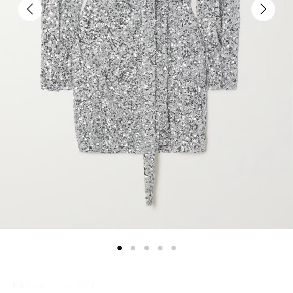 Rotate Birger Christensen silver sequin dress - Picture 3 of 7